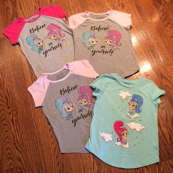 jumping beans Other - 4 Pack of Girls Shimmer and Shine TShirts